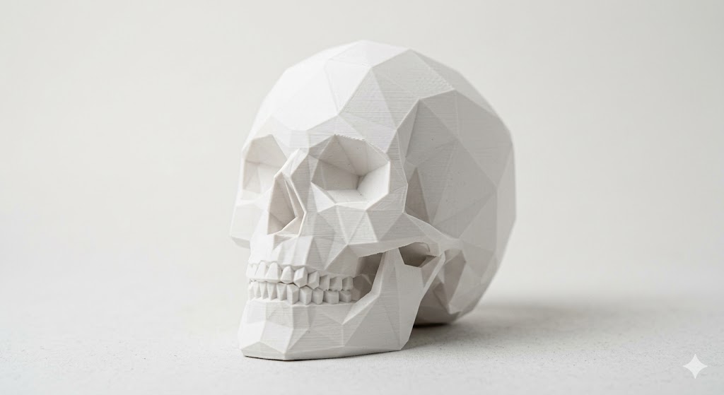 Low Poly Lebka